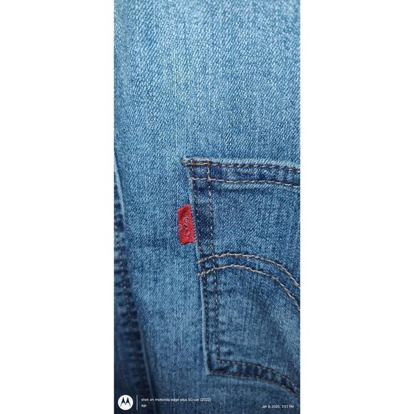 Y2K Retro Levis Girl's/teen Bib Overall Denim Jean Skirt Jumper Size XL - Picture 6 of 11